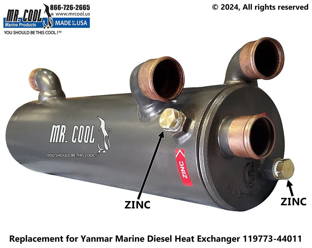 119773-44010 YANMAR 6LPA-STZP2 HEAT EXCHANGER 119773-44010 Replacement