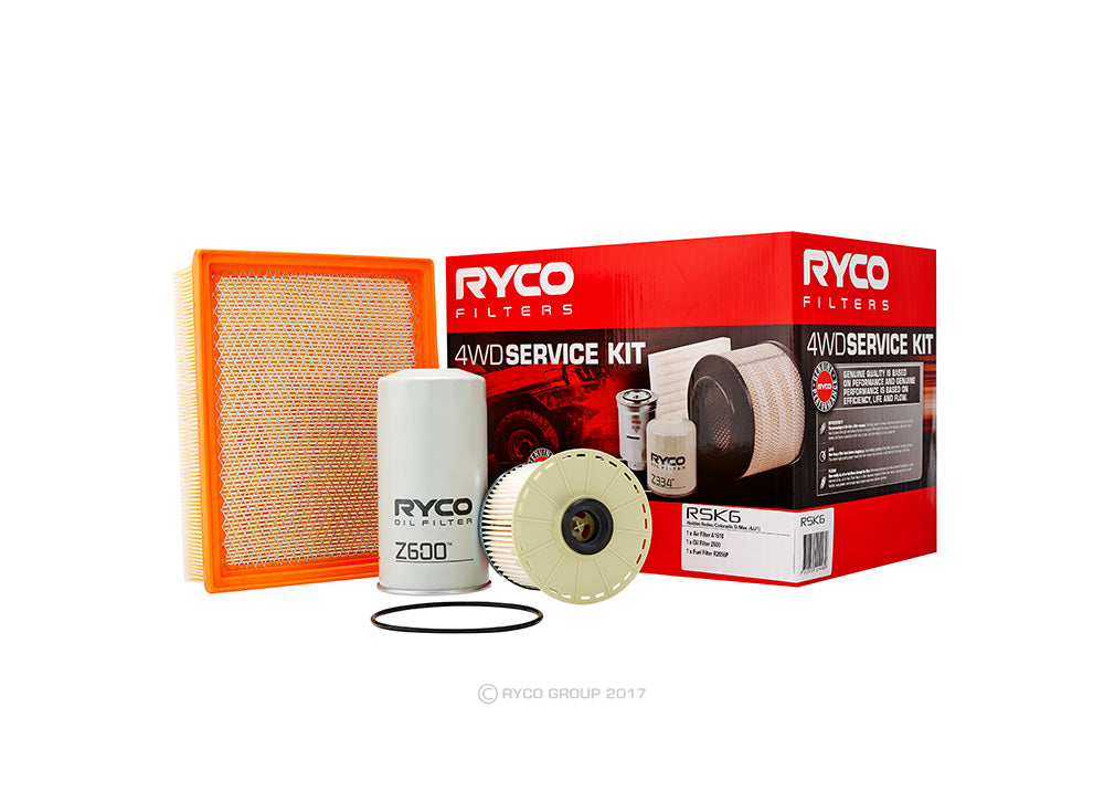 RSK6 Ryco 4WD Service Kit - Holden Colorado RC, Rodeo RA; Isuzu D-MAX (4JJ1 to 05/12) | Genuine Ryco Filter
