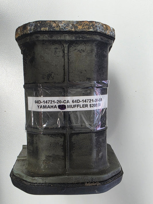 64D-14721-20-CA 64D-14721-20-5B Yamaha Muffler | Genuine Used Part