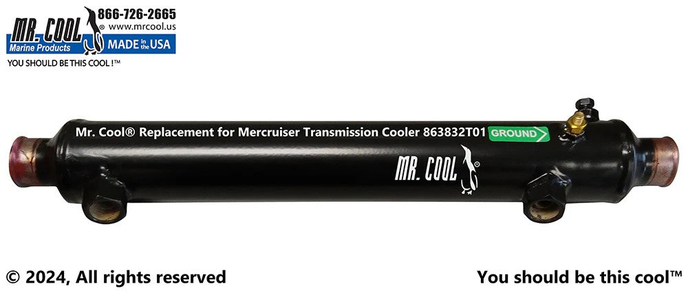863832T01 Aftermarket Mercruiser Transmission Cooler | Sawley's Select Marine Parts