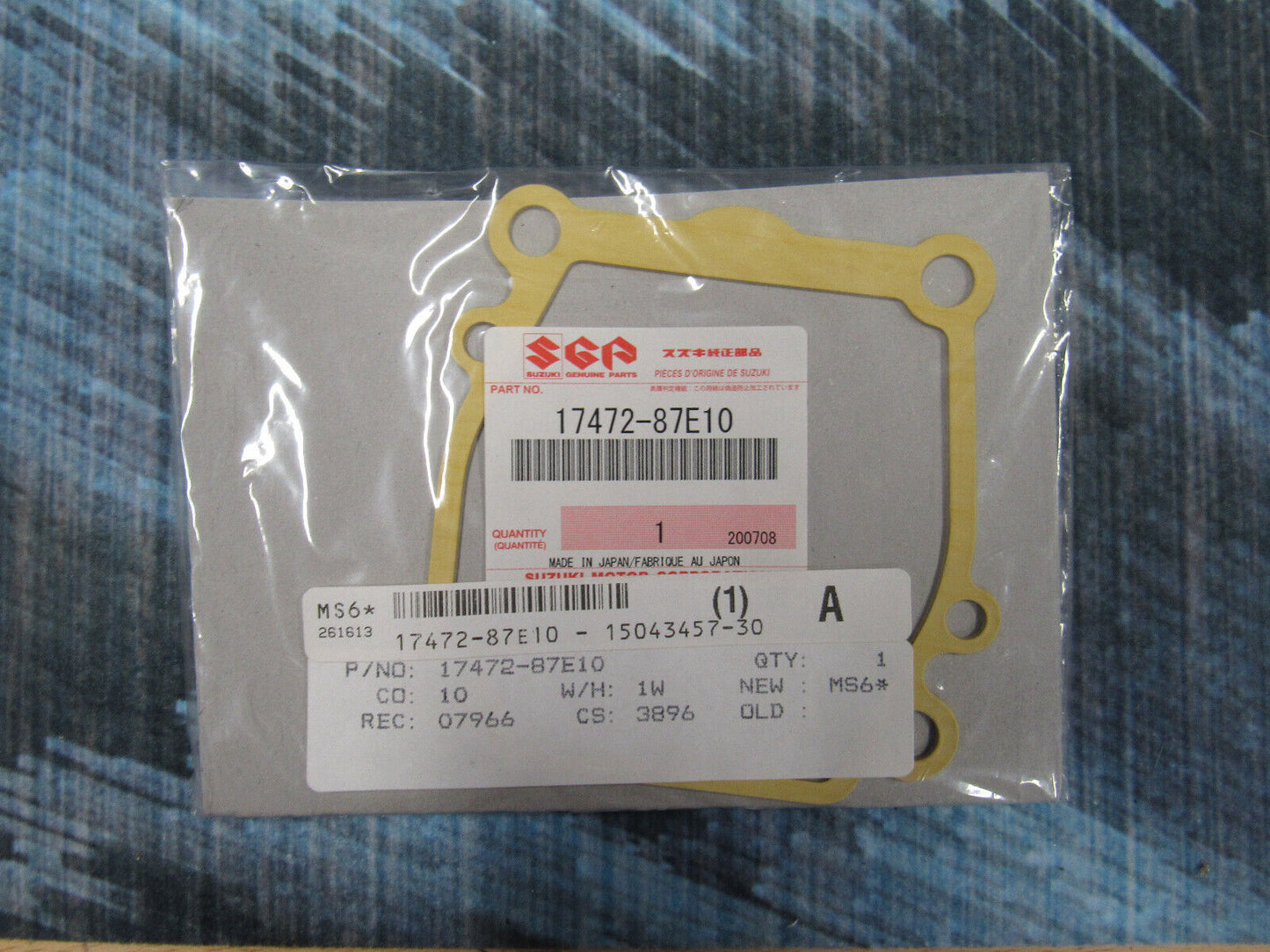 17472-87E10 Suzuki Marine Gasket | Genuine OEM Outboard Part