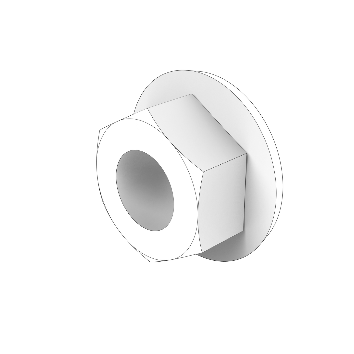 983712 Hexagon Nut | Genuine Volvo Penta Part - photo 2 of 2