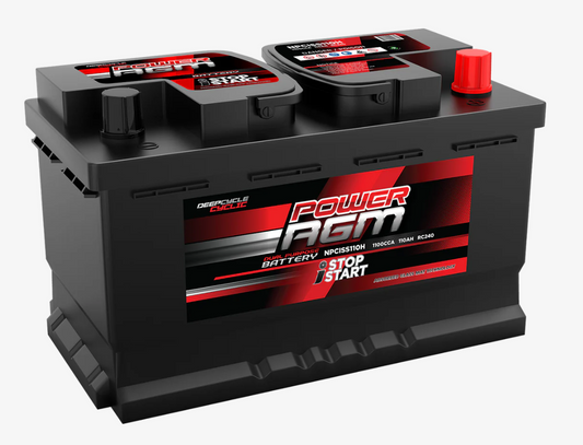 NPCISS110H Power Crank 1100 CCA Battery | AGM Stop/Start Series