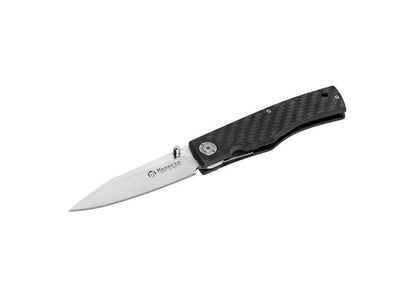 M392CN Maserin 78mm Stainless Steel Folding Knife (Black Carbon Fiber Handle)