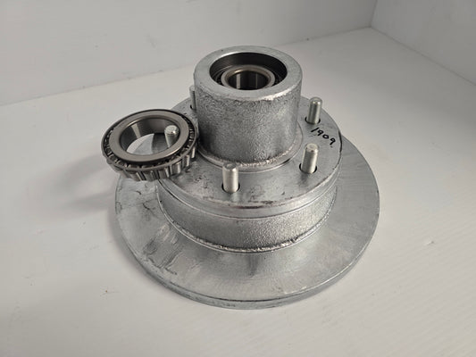 A1318G Mackay 1909 Dunbier LandCruiser Disc Hub 16mm Mechanical/Hydraulic 6-Stud with Bearings, Galvanised. | Marine Trailer Part