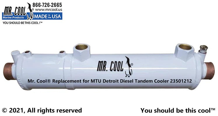 23501212 MTU DETROIT DIESEL 6V-92 TANDEM COOLER 23501212 REPLACEMENT