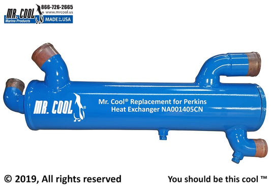 NA001405CN Aftermarket Perkins 4.236 Heat Exchanger | Sawley's Select Marine Parts