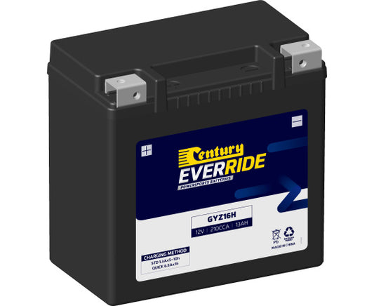 151110 Century EverRide GYZ16H HEAVY DUTY AGM Battery