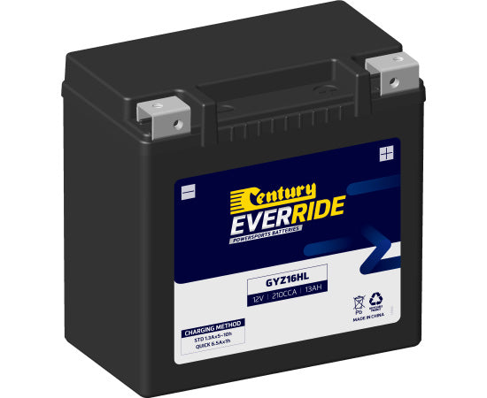 151111 Century EverRide GYZ16HL HEAVY DUTY AGM Battery