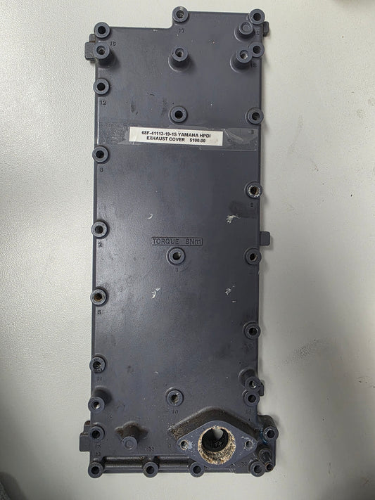 68F-41113-19-1S Yamaha Exhaust Cover HPDI | Genuine Used Part
