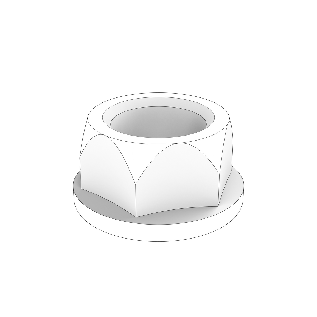 947855 Flange Lock Nut | Genuine Volvo Penta Part