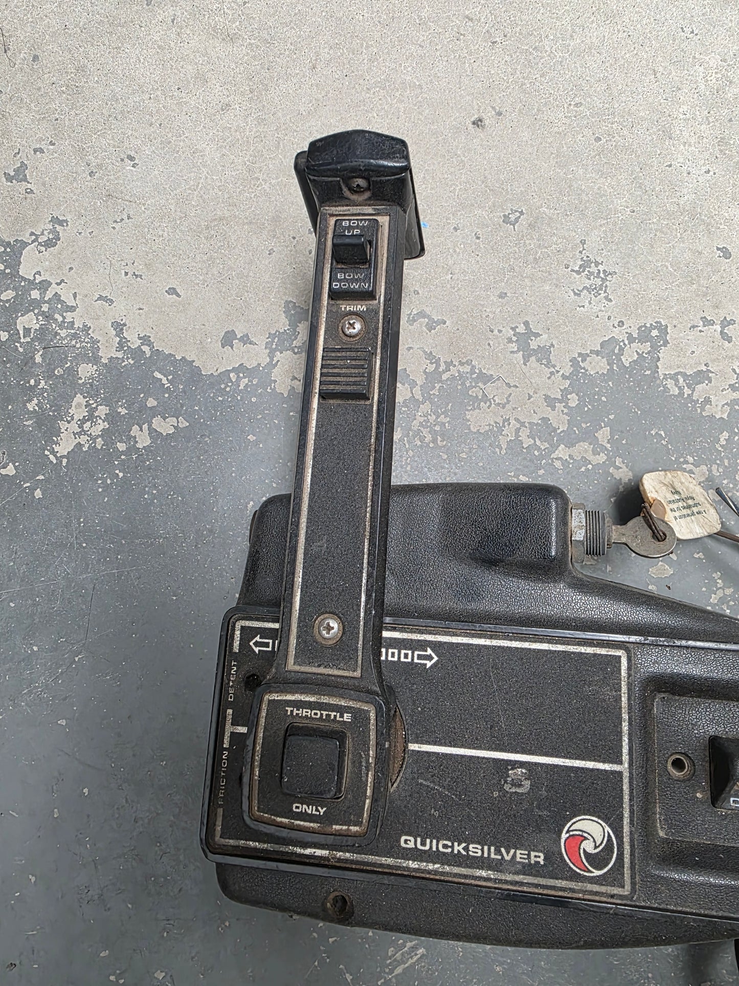 85892 Quicksilver Control Box - With Key & Loom With Trim | Genuine Used Part