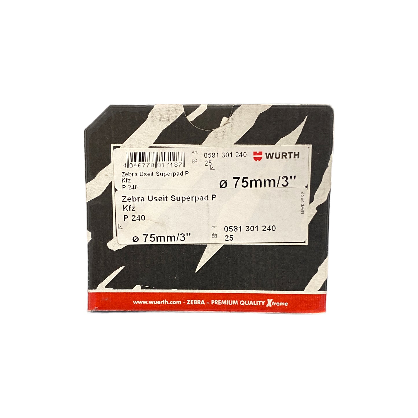 0581301240 Sanding disk 240 | Genuine Wurth Product