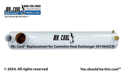 4019958CN Aftermarket Cummins 6BT/6BTA Heat Exchanger 4 x 25 in 3914642 | Sawley's Select Marine Parts
