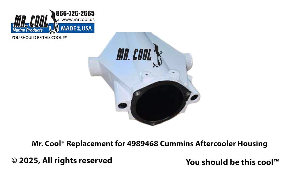 4989468 / 3974399 Aftermarket Cummins 8.3L C-Series Aftercooler Housing | Sawley's Select Marine Parts
