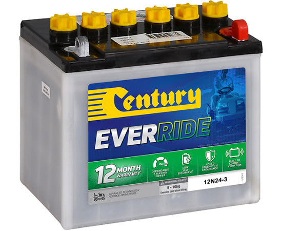 160100 Century 12N24-3 LAWN & GARDEN - EVERRIDE Battery