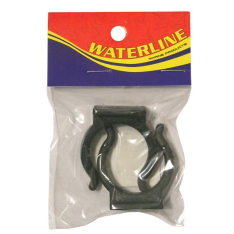 511208P Tube Holder (32mm) Black pk (2 hooks) | Marine Deck Hardware