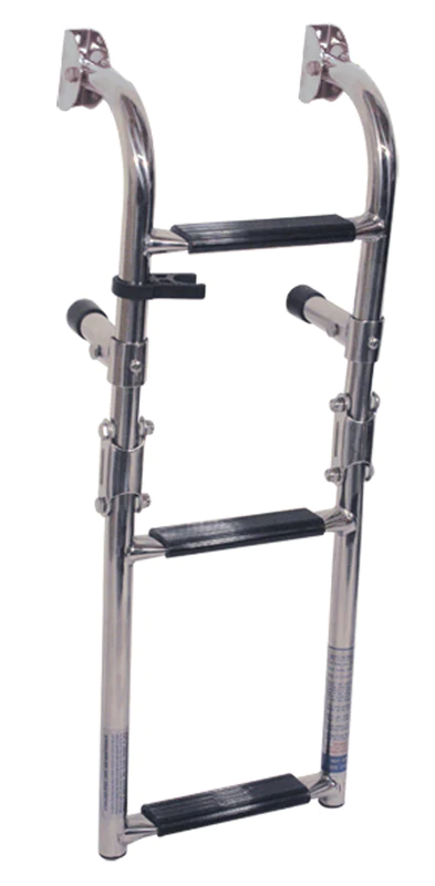 460712 Mini 3 Step S/S Folding Ladder | Marine Boarding Ladder
