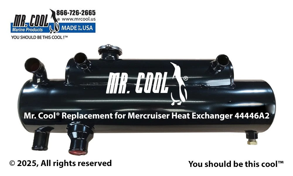 44446A2 Mercruiser 44446A2 7.4L Big Block Heat Exchanger (Rear Mount) Replacement