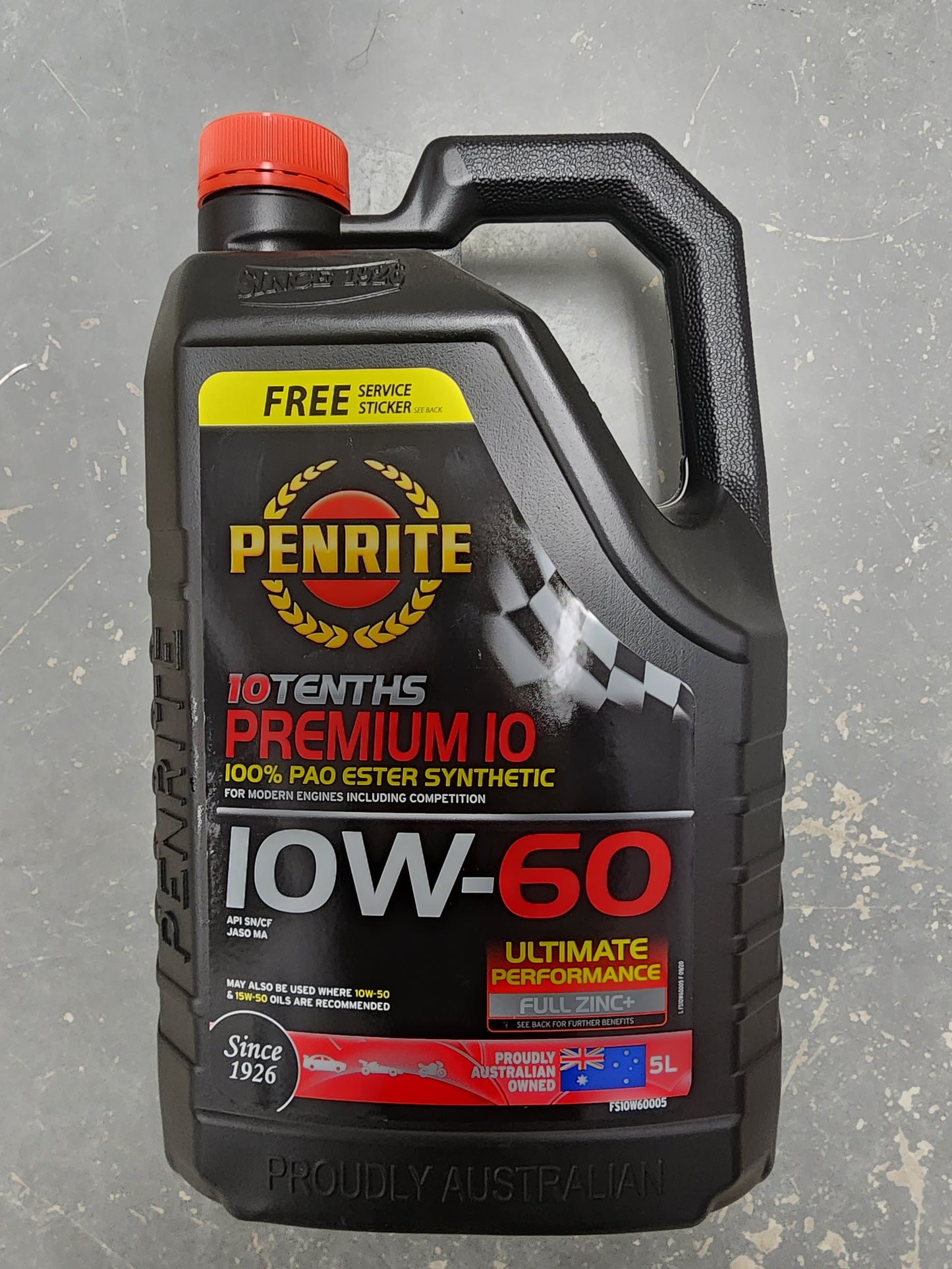 FS10W60005 10W-60 10Tenths Premium 100% PAO Ester Synthetic