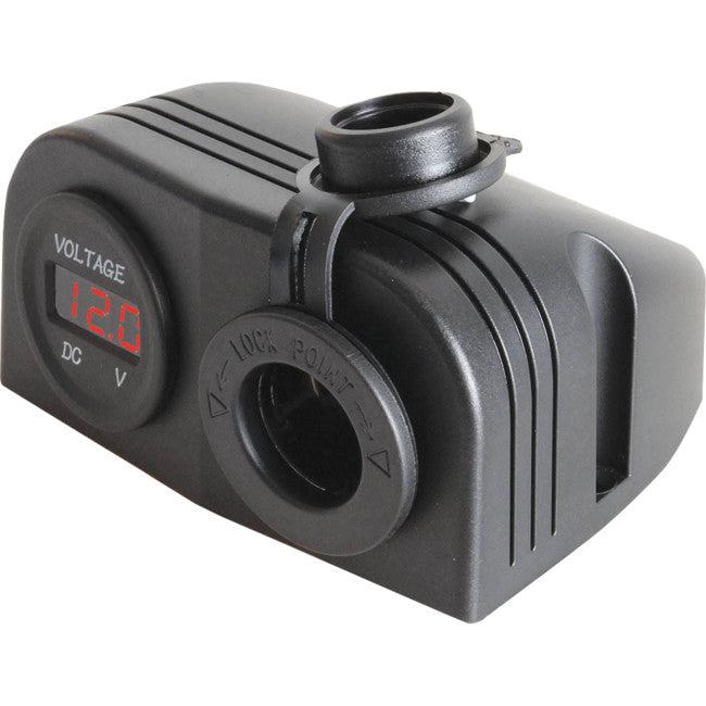 PS2024 Marine Grade Cigarette Socket with Voltmeter 10A | Marine Electrical Part