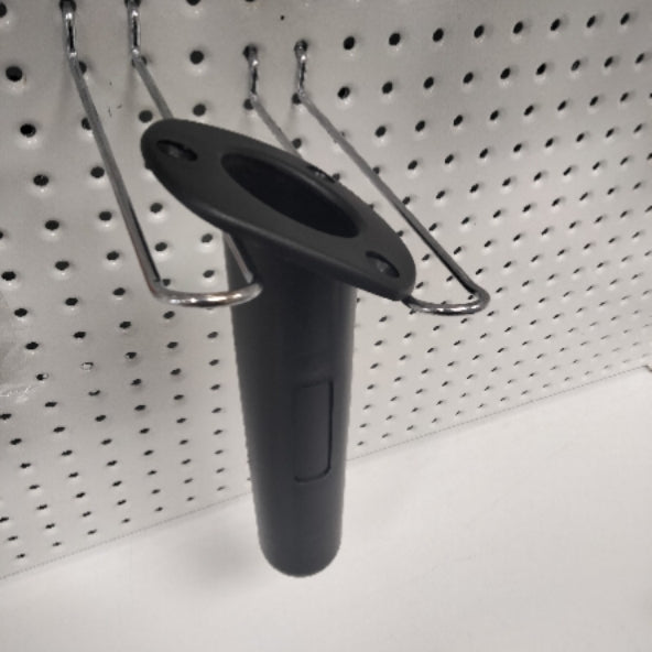 400104 Rod Holder Angled Oval Black | Fishing Rod Holder