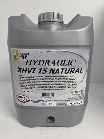 Hi-Tec Marine Steering Fluid - XHVI Hydraulic Oil 15 - ISO 15 VG 15 HI5-2675-0020 - 20L