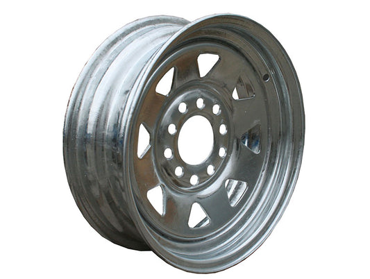 1491 Dunbier 13" Galvanized Multi-Fit  - RIM ONLY (NO TYRE)