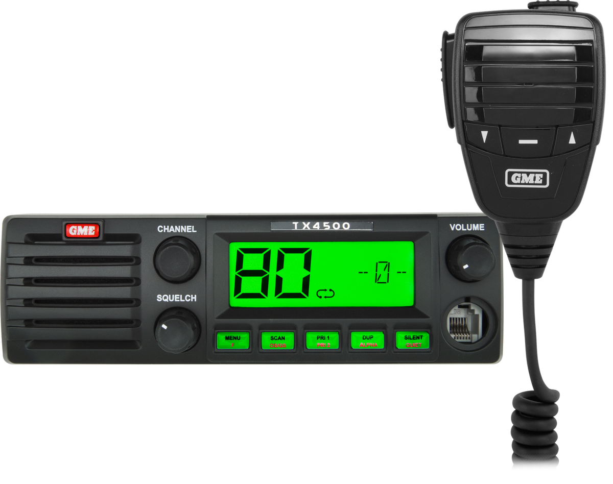 TX4500S 5 Watt DIN Mount UHF CB Radio with Scansuite | Genuine GME Electronics