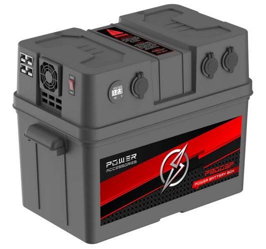 PB003P Power Crank Large Powered Battery Box With Inverter (350X180X200) | Power Accessories