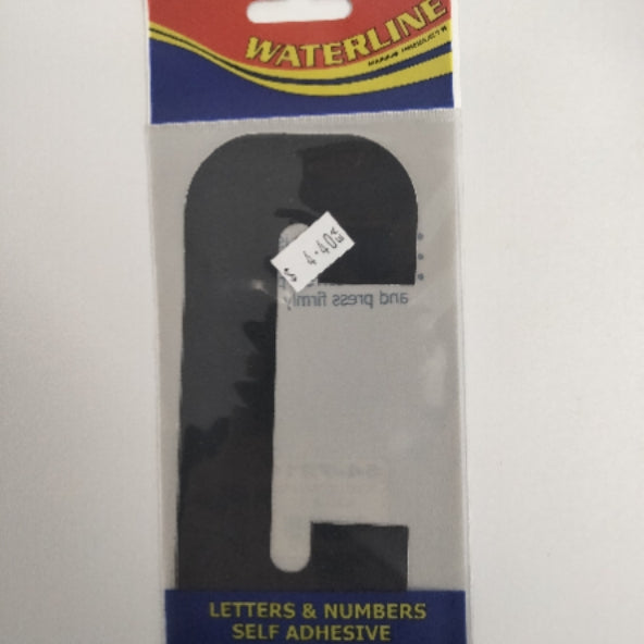 54721C Boat Letter C Black 6" Pack of 2 | Vessel Identification Stickers