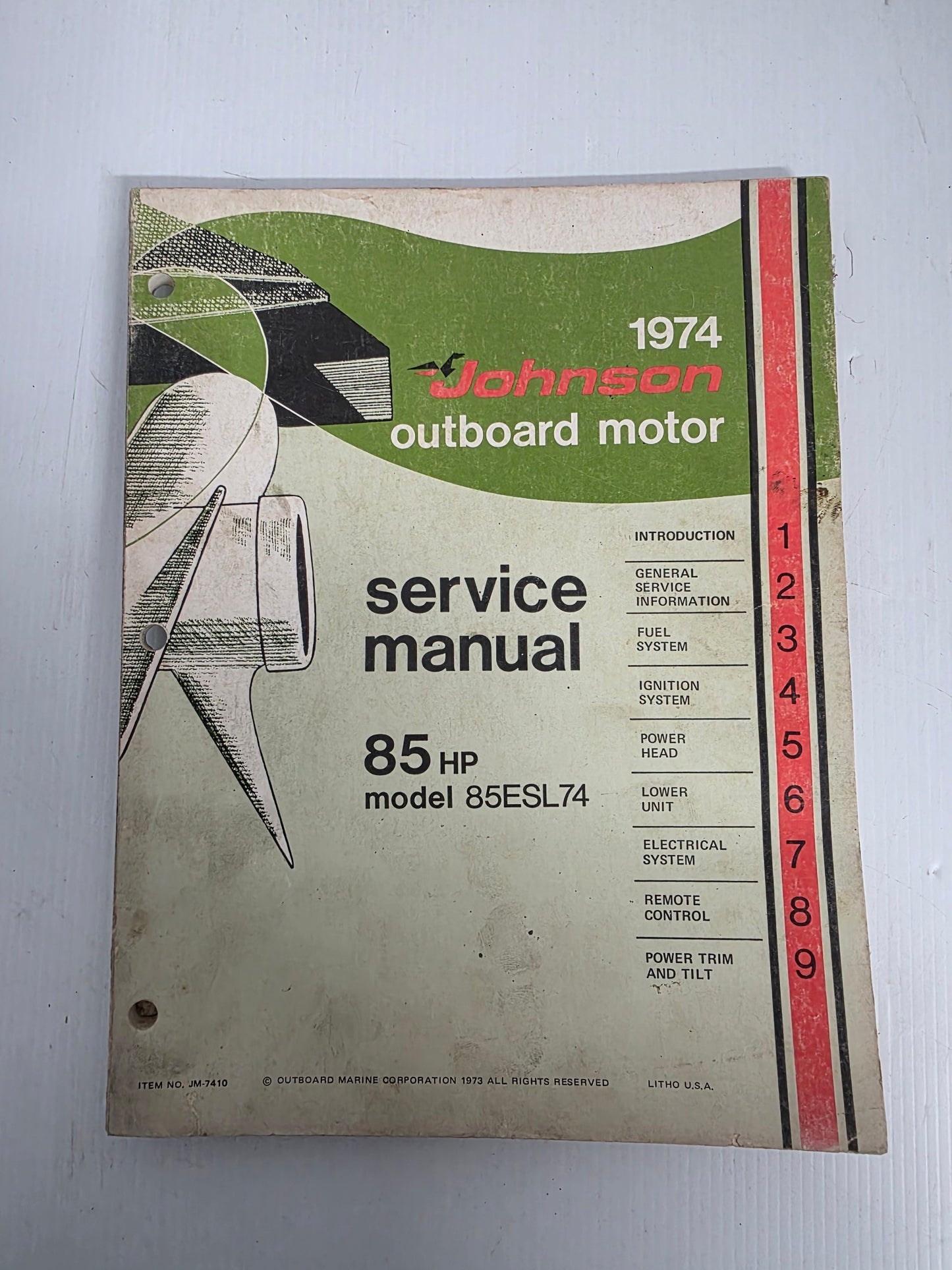1974 Johnson 85HP Service Manual | Genuine Used Manual
