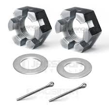 1622C Dunbier A1368 Mackay Axle Castle Nuts, Washers and Pins x 2 Clamshell Pack | Marine Trailer Part