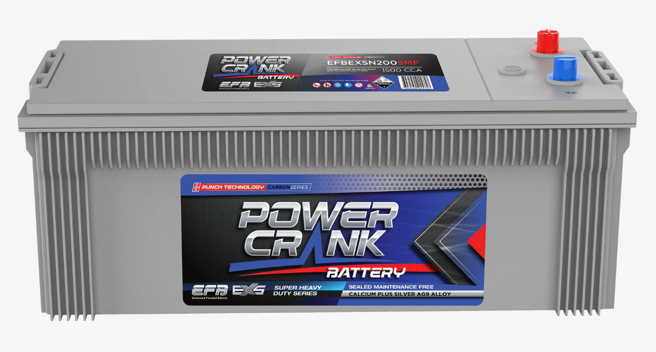 EFBEXSN200 SMF Power Crank 1500 CCA Battery | Truck EXS Series