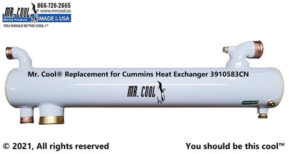 3910583 Cummins QSB 5.9 L Heat Exchanger 3910583 Replacement Part