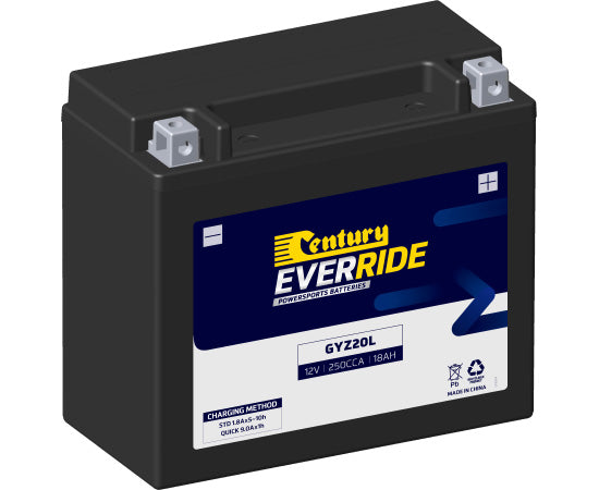 151112 Century EverRide GYZ20L HEAVY DUTY AGM Battery