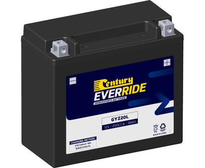 151112 Century EverRide GYZ20L HEAVY DUTY AGM Battery
