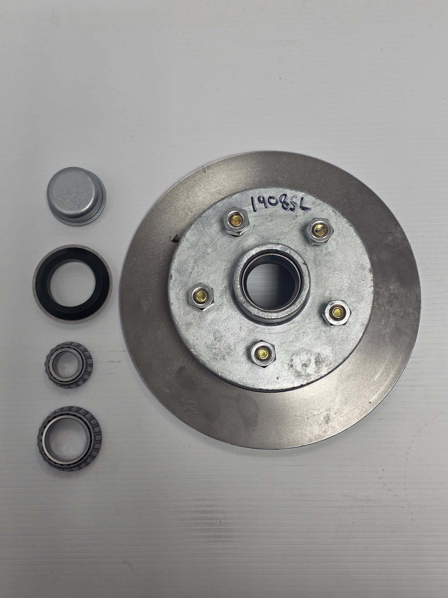 A1310SLG Mackay 1908SL Dunbier Galvanised Disc Hub 13" HT with Slimline Bearings | Marine Trailer Part