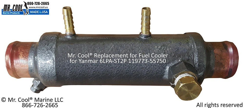 119773-55750 Yanmar 4LHA, 6LP(A) Fuel Cooler 119773-55750 Replacement 119773-55750 / 55800