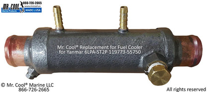 119773-55750 Yanmar 4LHA, 6LP(A) Fuel Cooler 119773-55750 Replacement 119773-55750 / 55800
