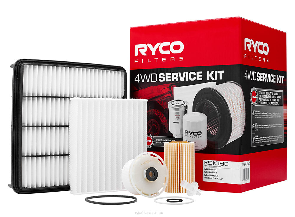 RSK18C Ryco 4WD Service Kit - Toyota Landcruiser VDJ200 1VD-FTV (11/07 on) | Genuine Ryco Filter
