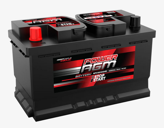 NPCISS100HR Power Crank 1050 CCA Battery | AGM Stop/Start Series