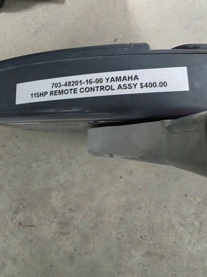 703-48201-16-00 Yamaha Remote Control Assy 115HP | Genuine Used Part