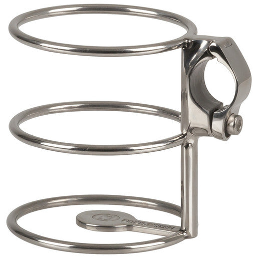 MJE216 316 S/S Fixed Rail Mount Drink Holder | Fishing Rod Holder