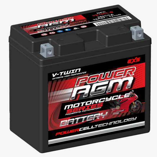 NPC-YB16CL-B Power Crank 380 CCA 19 AH Battery | Power AGM Series