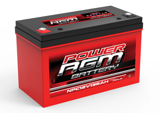 NPC12V135AH Power Crank 12V 135 AH Battery | 12 Volt AGM Cyclic Range