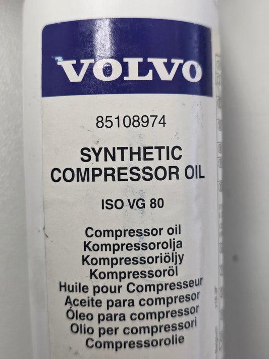 85108974 Synthetic Compressor Oil 250ml Lubricating Oil | Genuine Volvo Penta Part - photo 2 of 3