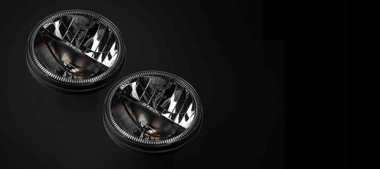 LED-HOMAGE-7-PAIR Homage 7 Inch LED Headlight - Black (Pair)