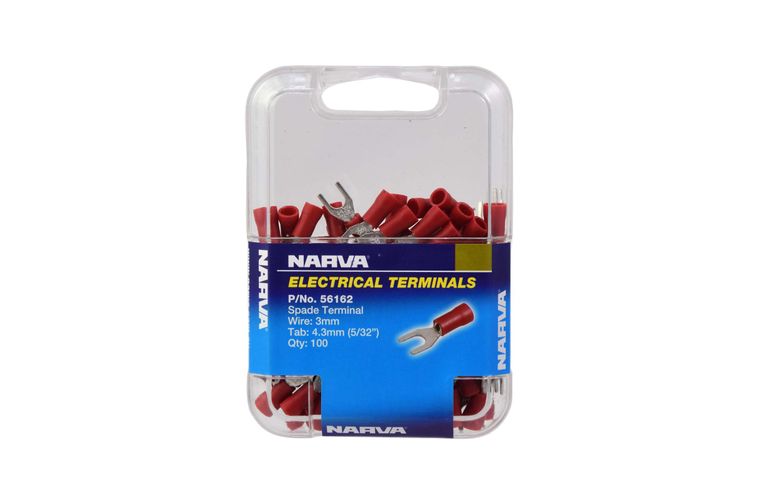 56162 Narva Spade Terminal Red (100pk) | Genuine Narva Electrical