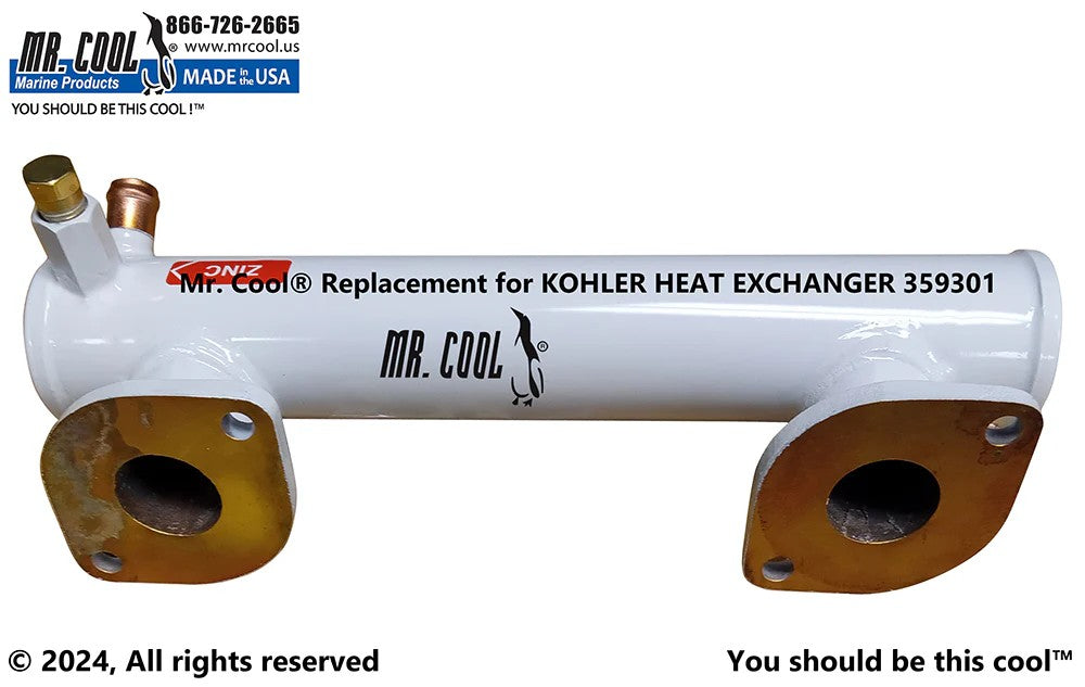 MRC359301 Aftermarket Kohler 4-7.3EF/ECD/EFCD Heat Exchanger | Sawley's Select Marine Parts